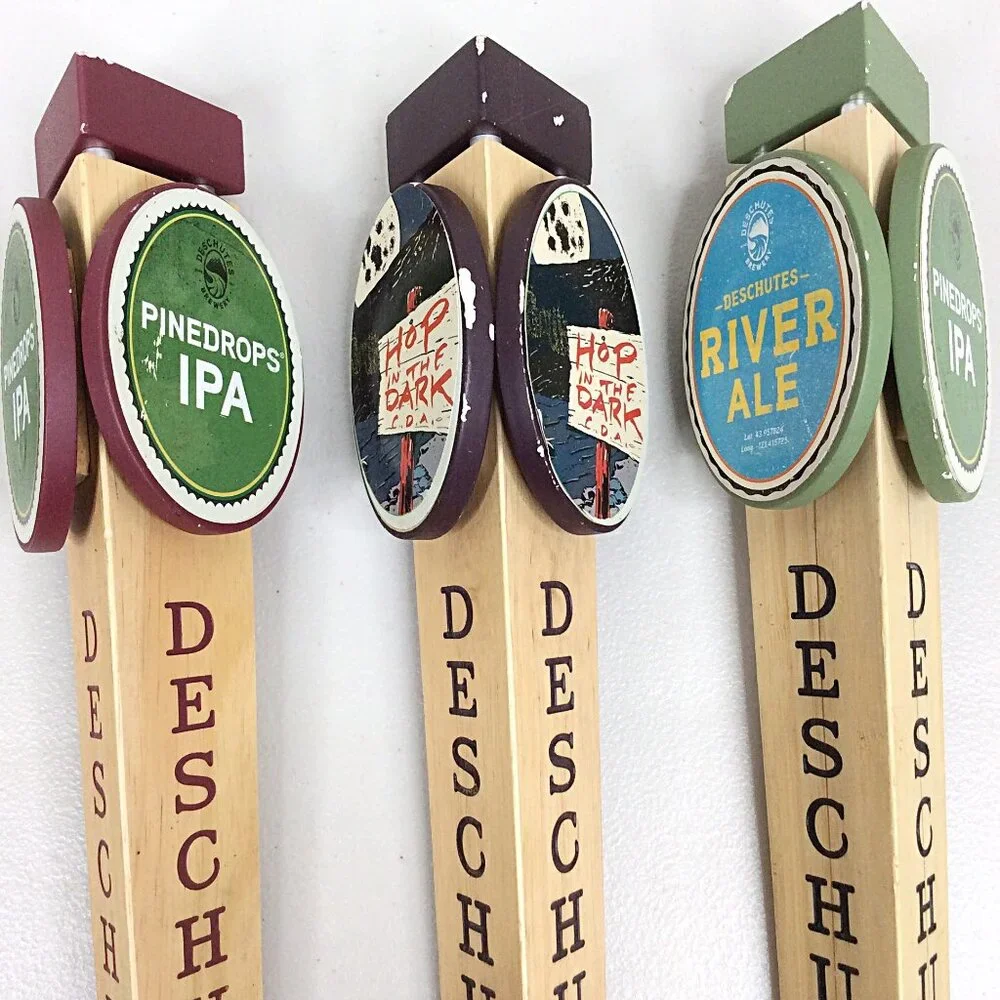 Lot of 5 Deschutes Brewing Beer‎ Tap Handles IRA Pinedrops IPA Hop in the Dark